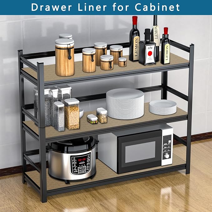 HooTown Kitchen Shelf Liner Drawer Liners, 11.8"W x 78.7"L Non-Adhesive Cabinet - Image 9