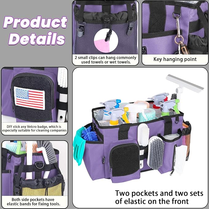 Wearable Cleaning Caddy Bag, Cleaning Organizer - Image 3