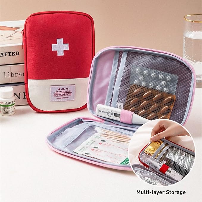 Medication Organizer Storage Bag, Large Capacity Portable Pill Bottle Organizer - Image 3