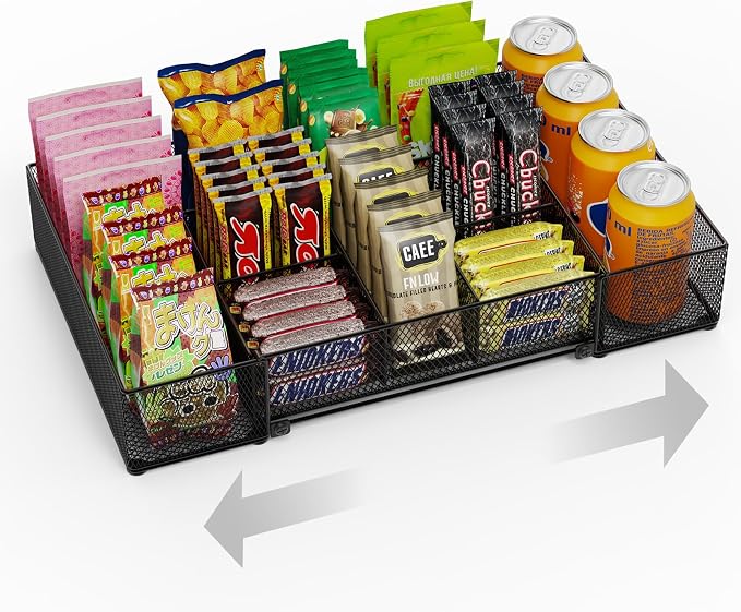 Expandable Snack Organizer, Adjustable Snack Container by NANAGIFTREE