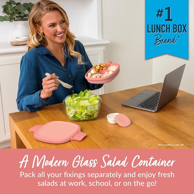 Bentgo Glass All-in-One Salad Container - Image 2
