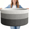 125L Extra Large Blanket Basket, Jumbo Laundry Woven Baskets Decorative Home by GOPAS
