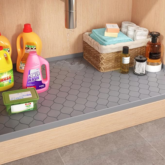 Silicone Under Sink Mat 25" x 22", kitchen Essentials and Gadgets, Shelf liner - Image 7