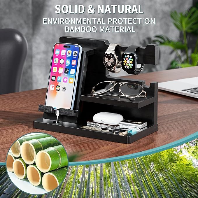Yirilan Wood Phone Docking Station - Image 2