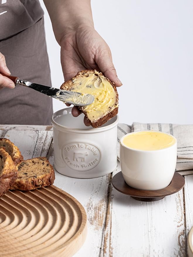 Ceramic Butter Dish With Lid, Butter Crock - Image 9