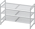 Simple Houseware 3-Tier Stackable Metal Panel Shoes Rack by SimpleHouseware
