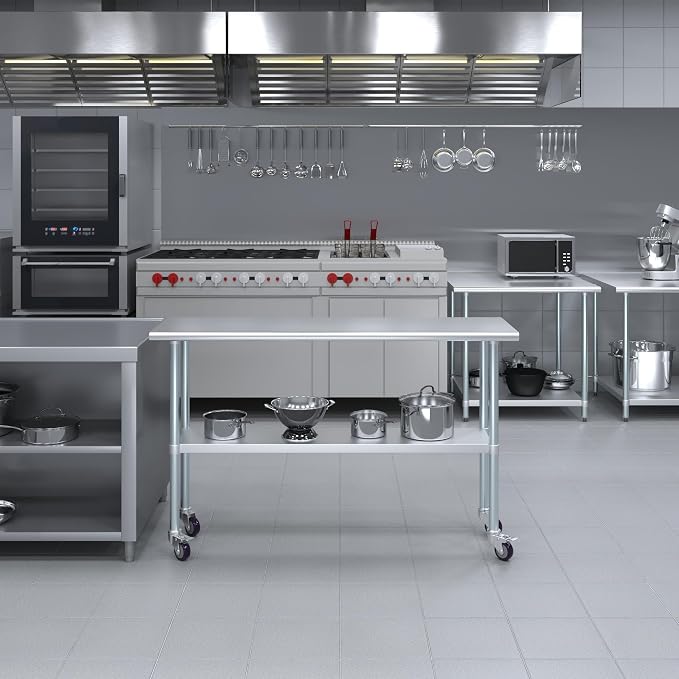 AmGood 60" Long x 18" Deep Stainless Steel Table - Image 5