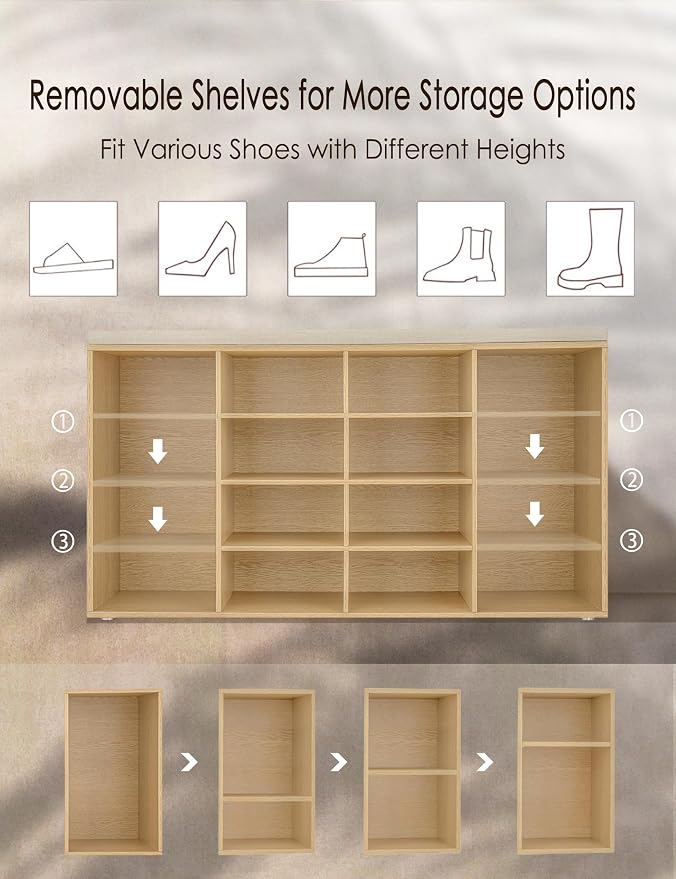 DINZI LVJ Shoe Storage Bench - Image 5