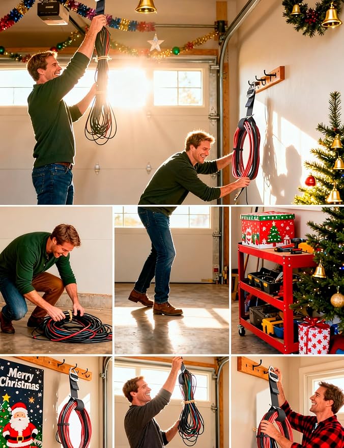 2025 Stocking Stuffers for Men, 6 Pack One Hand Operate Gravity Tighten - Image 9