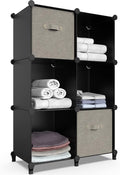 6-Cube Storage Organizer, Closet Organizer Storage Cabinet Shelf Bookcase by DecorateYourHome