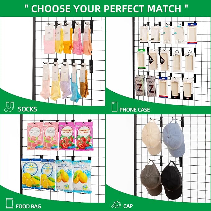 12 Inch Gridwall Hooks, Grid Panel Hanging Hooks - Image 6