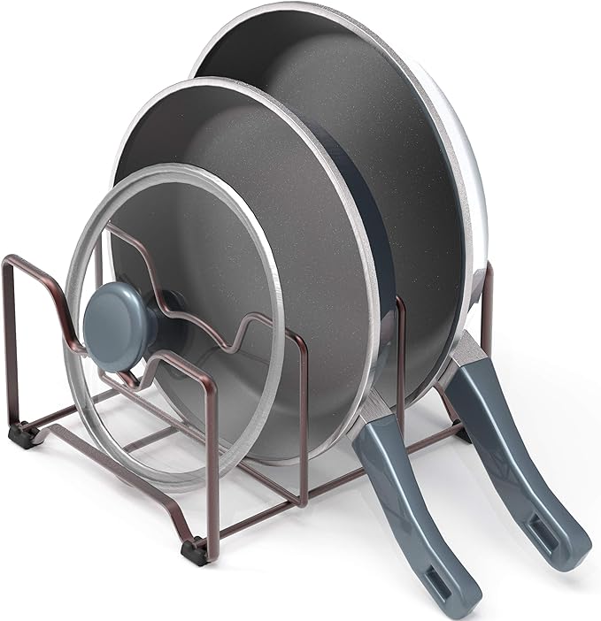 Simple Houseware Kitchen Cabinet Pantry and Bakeware Organizer Rack Holder - Image 6