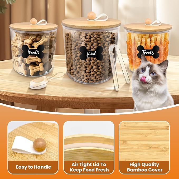 3 Pack Airtight Dog Food Storage Container, Dog Treat Container Dog Food - Image 6