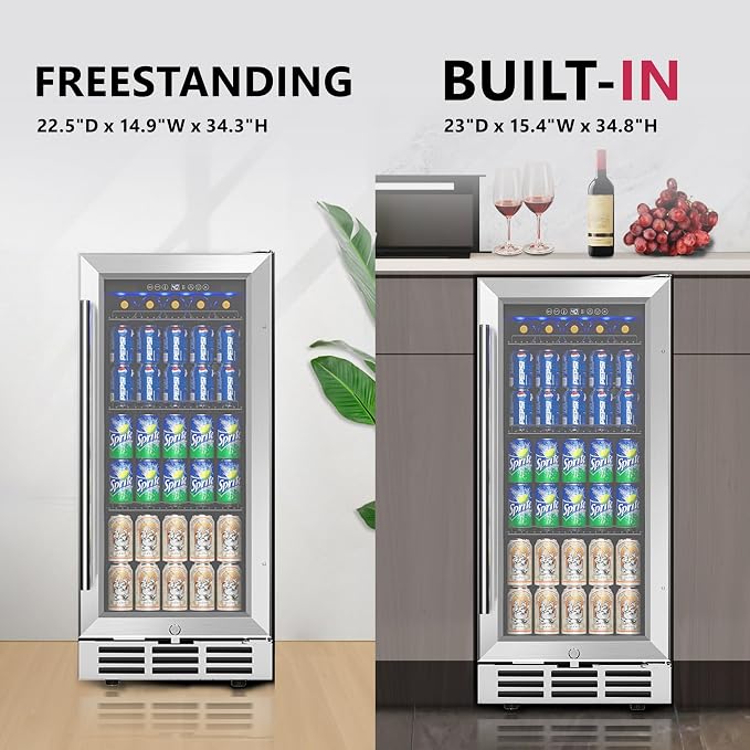 15'' Beverage Refrigerator Cooler - Image 6