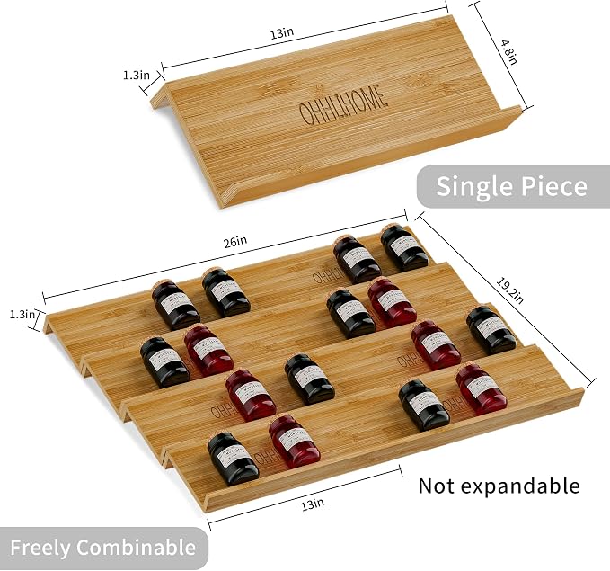 Bamboo Spice Drawer Organizer - Image 5