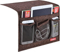 Linen 4 Pockets Bedside Caddy, Bedside Storage Organizer by ZAFIT