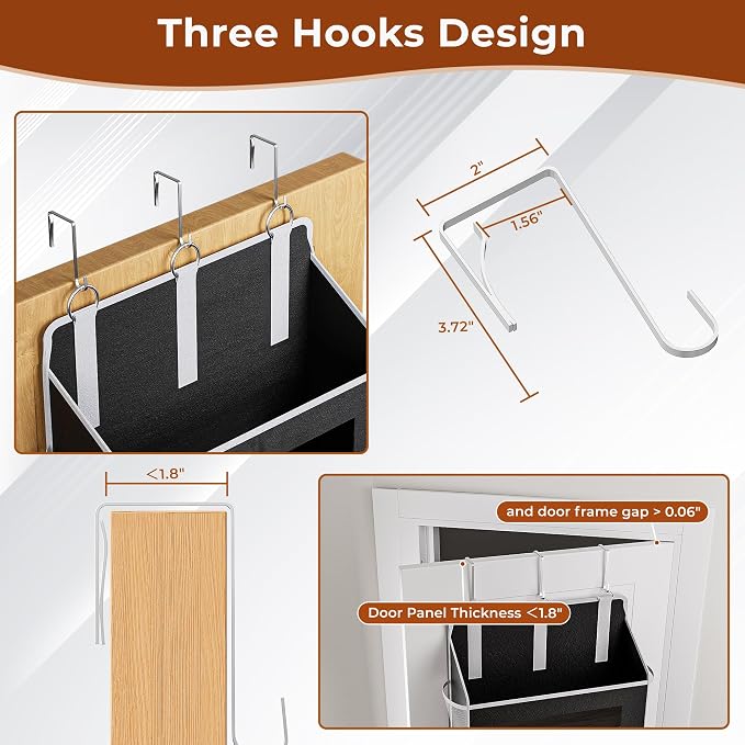 5-Tier Over The Door Storage Organizer - Image 4