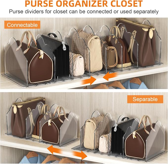 2 Pack Acrylic Handbag Organizer - Image 7