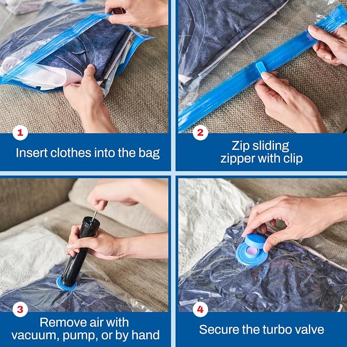Spacesaver 8 Pack Large Vacuum Storage Bags - Image 2