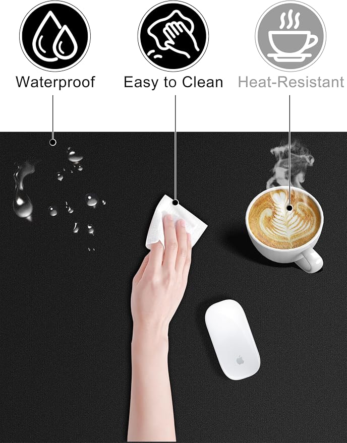 TopMade Mouse Pad with 15W Wireless Charging & Removable 8-Digit Solar - Image 7