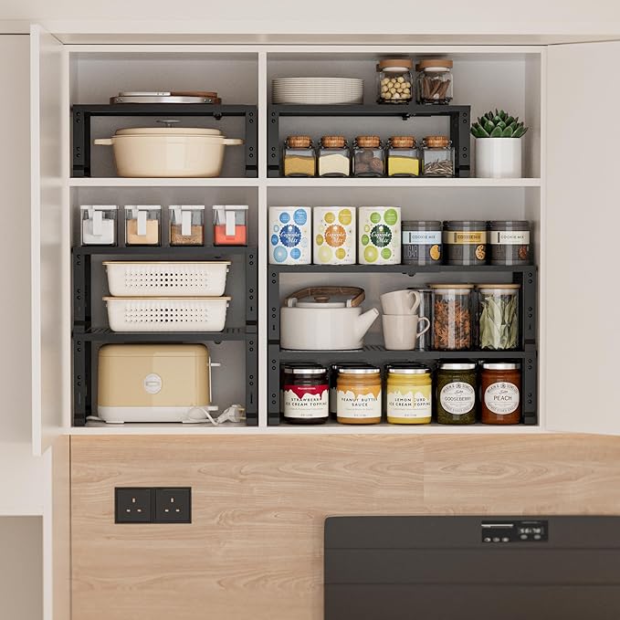 Heavy-Duty Adjustable Metal Shelf Organizer - Image 3
