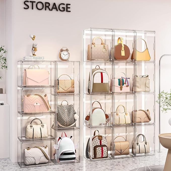 3 Packs Clear Handbag Storage Organizer - Image 4