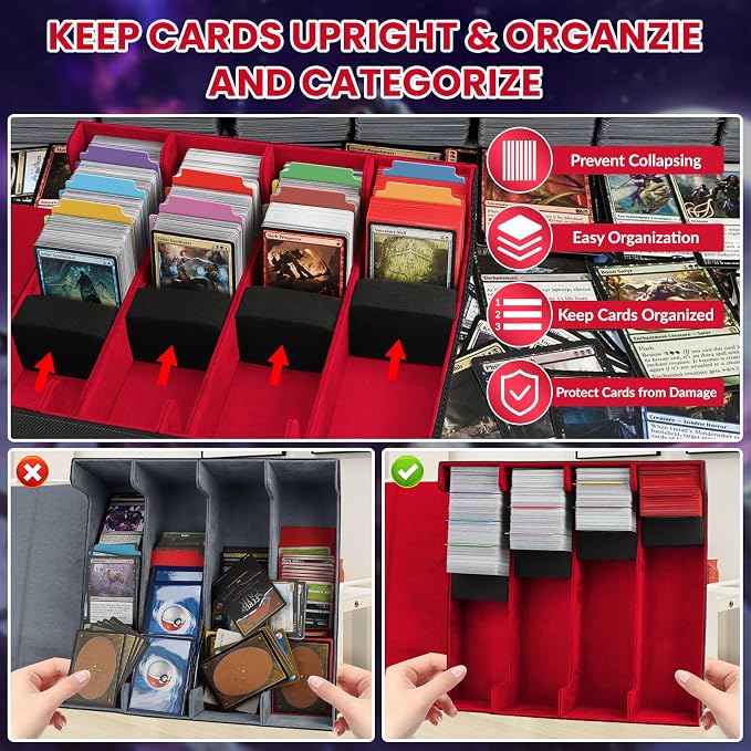 AOBOPLE Trading Card Storage Box, 3200+ Card Box Storage - Image 5