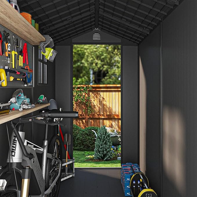 Patiowell 4 x 8 FT Plastic Outdoor Storage Shed - Image 3