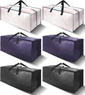 6 Pack Heavy Duty Extra Large Moving Bags W/Backpack Straps by VELVETSURE