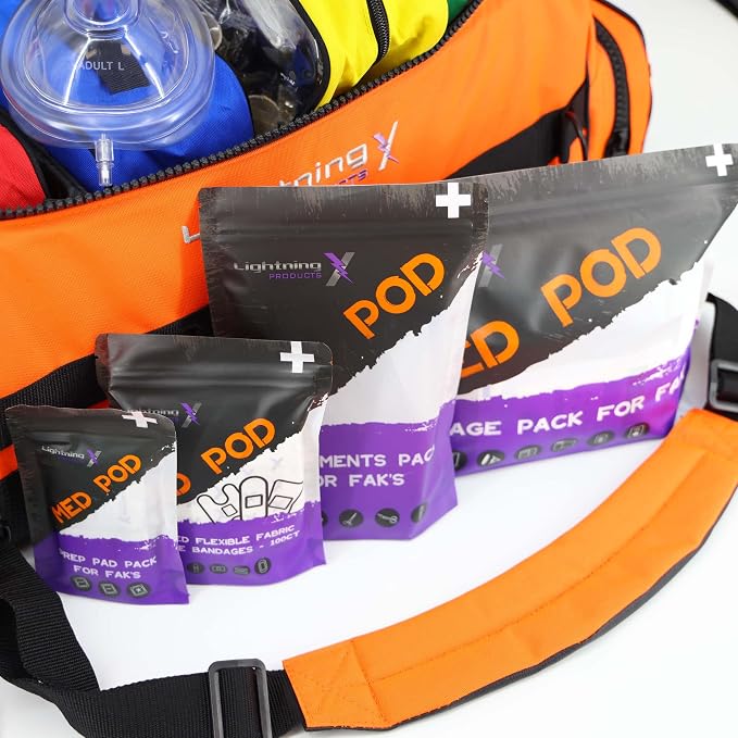 Lightning X Fully Stocked X-Tuff Modular Oxygen Trauma Bag w/ Removable - Image 8