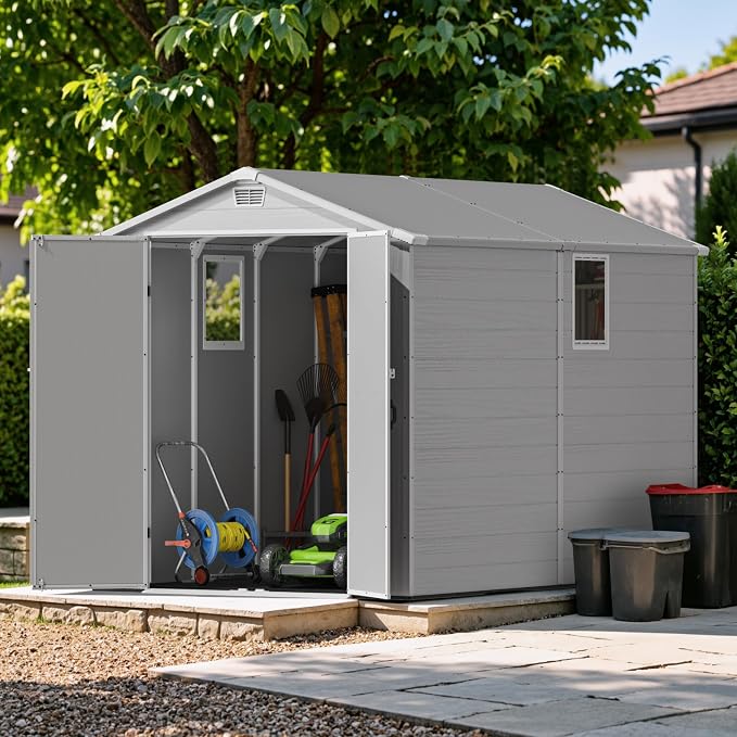 Devoko 6x10 FT Plastic Outdoor Storage Shed - Image 2