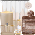 iMucci Bathroom Accessories Beige Bathroom Sets by DancingaColorfulLifeinSpiritualWorld