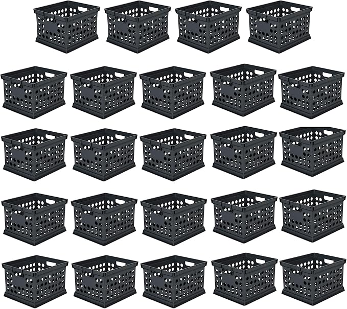 Sterilite Stackable Plastic Storage Crate Bin Organizer File Box by Sterilite