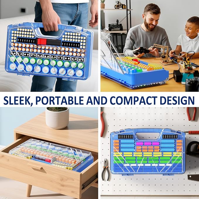 Battery Organizer Storage Holder Box Case - Image 3