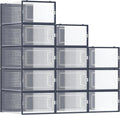 SONGMICS Shoe Boxes, Stackable Clear Plastic Boxes by SONGMICSbySONGMICSHOME