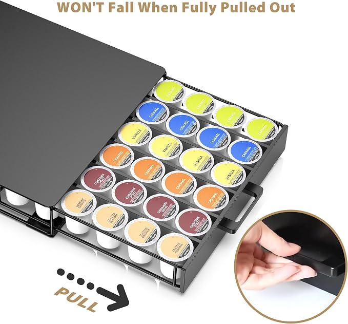 Storage Organizer Drawer for K-Cup Pods, ZECENN Coffee Pods Holder for Keurig - Image 6