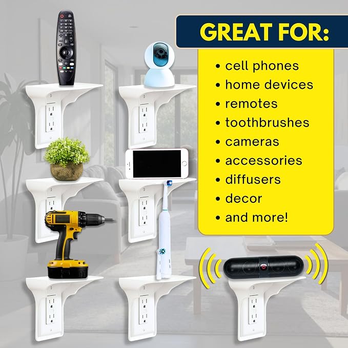 BeraTek Power Perch Wall Outlet Shelf - Image 7