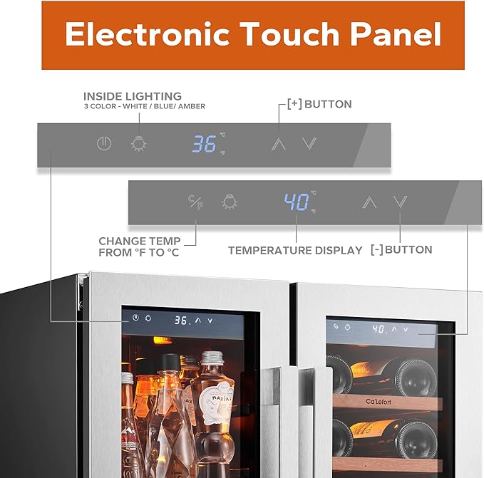 Ca'Lefort 24 Inch Wine and Beverage Refrigerator - Image 2