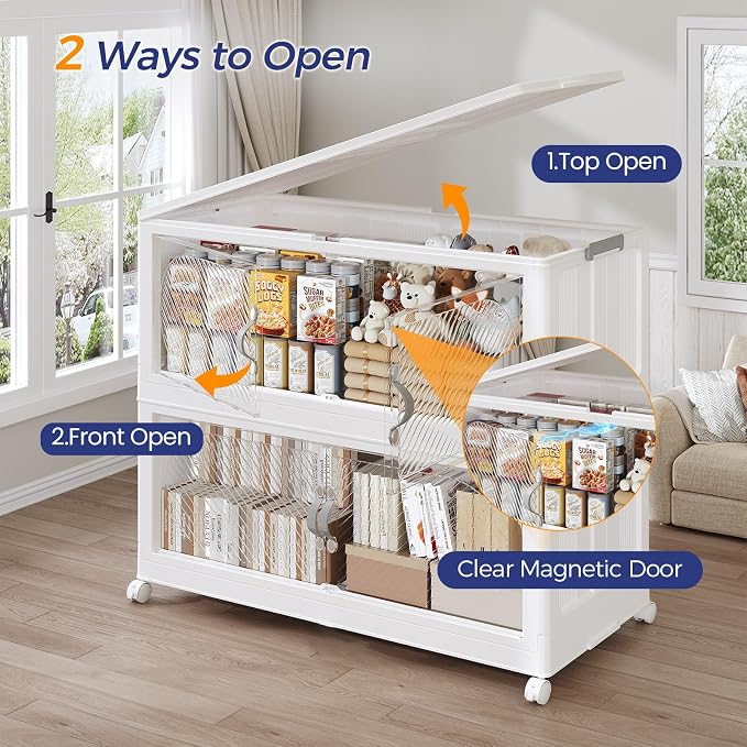 720QT Extra Large Stackable Storage Bins - Image 3