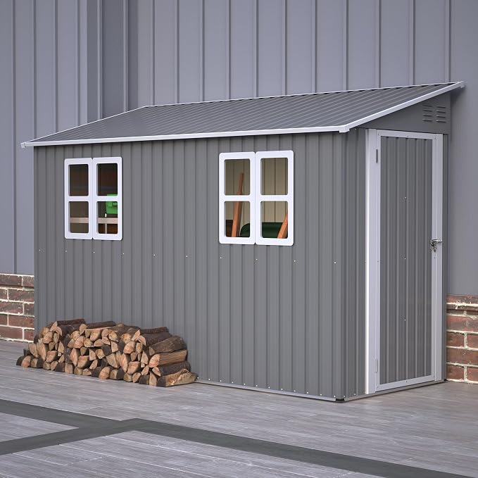 4' x 10' Outdoor Storage Shed by LZBEITEM