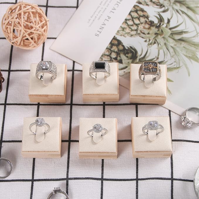 Coward Bamboo 6 Pcs Rings Display Stand - Image 5
