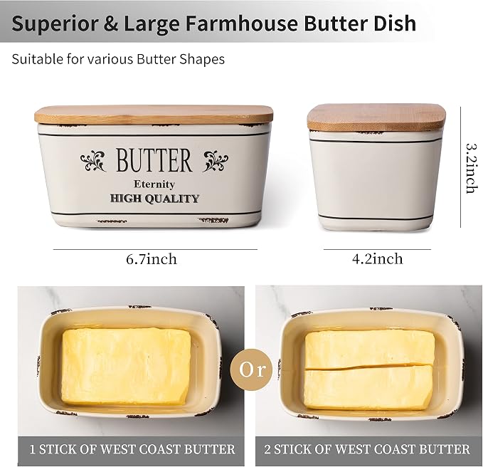 Hasense Farmhouse Butter Dish - Image 2
