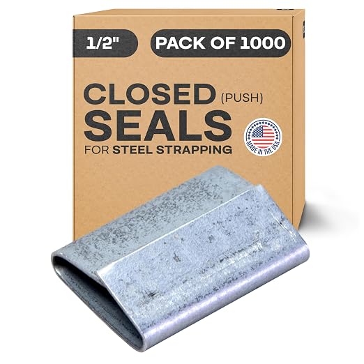 IDL Packaging Closed Seals for 1/2" Strap Width Steel Strapping by IDLPackaging