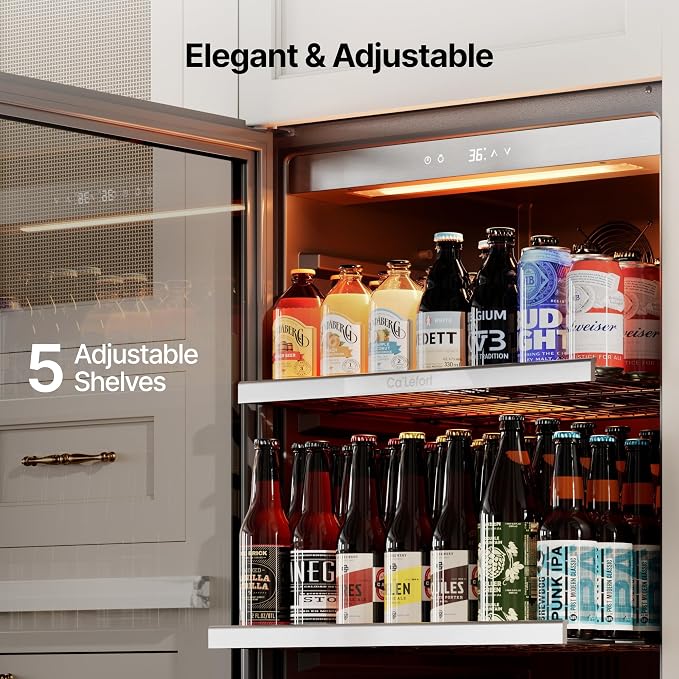 Ca'Lefort Beverage-Refrigerator 24 Inch, Tall Beverage Fridge Cellars Large Bar - Image 4