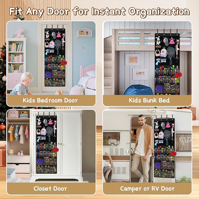 Over the Door Organizer for Building Blocks, Kids Toys Storage - Image 7