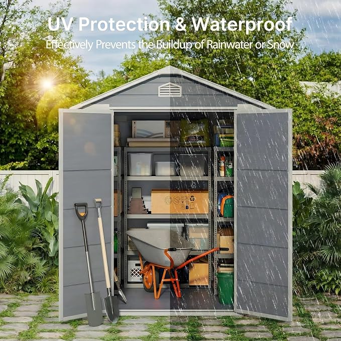 Gizoon 6x4 FT Outdoor Storage Shed - Image 5