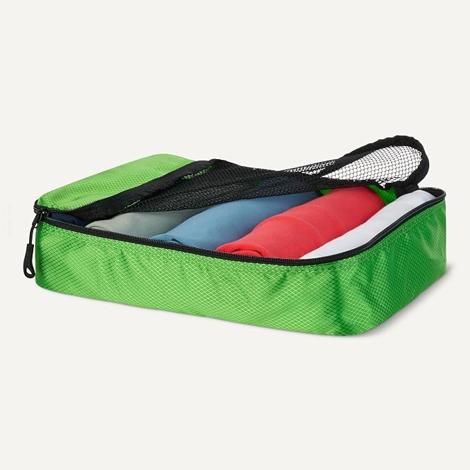 Amazon Essentials 4-Piece Packing Cubes Travel Accessories Set, Luggage - Image 3