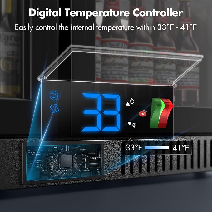 Coolski Back Bar Cooler Commercial Undercounter Refrigerator - Image 6