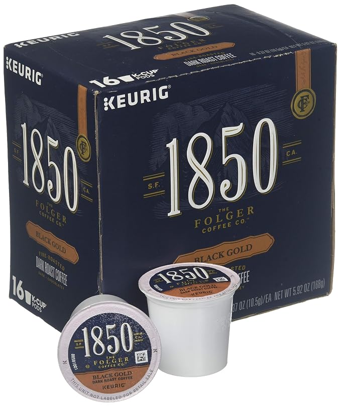 Folgers 1850 Black Gold Keurig K-Cups coffee 16 pods - Image 2