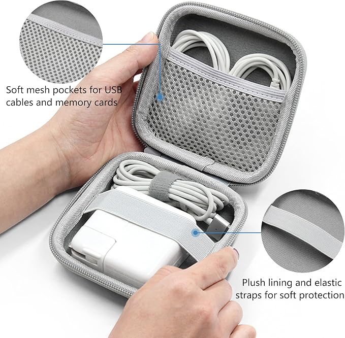 Charger Case for Macbook, Portable Tech Electronic Organizer Bag, Travel - Image 5